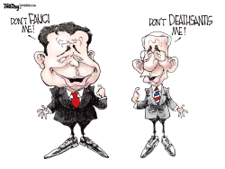 DESANTIS AND FAUCI by Bill Day