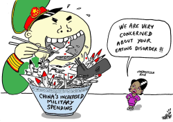 CHINAS HUGE MILITARY SPENDING by Stephane Peray