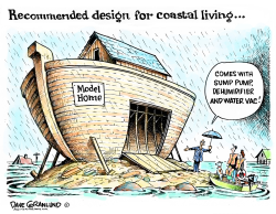 COASTAL LIVING AND WEATHER by Dave Granlund