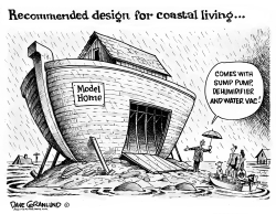 Coastal living and weather by Dave Granlund