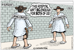 SHOWDOWN AT THE HOSPITAL by Monte Wolverton