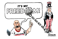 UNVACCINATED AMERICANS by Jimmy Margulies