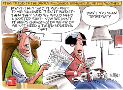 VACCINE CONFUSION by Dave Whamond
