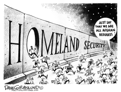 Border and refugees by Dave Granlund