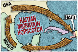 HAITIAN MIGRATION HOPSCOTCH by Monte Wolverton