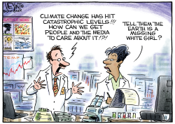 CLIMATE CHANGE WHITE WOMAN SYNDROME by Christopher Weyant