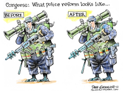 CONGRESS AND POLICE REFORM by Dave Granlund