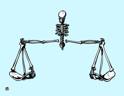 DEATH OF JUSTICE  by Emad Hajjaj