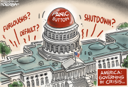 GOVERNING BY CRISIS  by Jeff Koterba