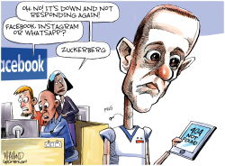 FACEBOOK OUTAGE by Dave Whamond
