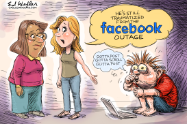 FACEBOOK OUTAGE TRAUMA by Ed Wexler