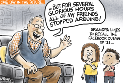 FACEBOOK OUTAGE  by Jeff Koterba