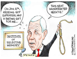 PENCE REVISITS JAN 6 by Dave Granlund