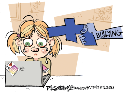 Facebook issue by David Fitzsimmons