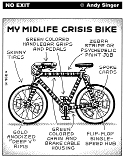 Midlife Crisis Bike by Andy Singer
