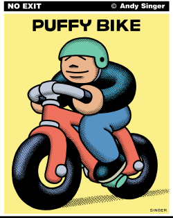 PUFFY BIKE by Andy Singer
