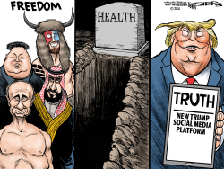 TRUMP'S NEW PLATFORM by Kevin Siers