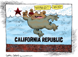 Rain and Drought in California REPOST by Daryl Cagle