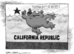Rain and Drought in California REPOST by Daryl Cagle