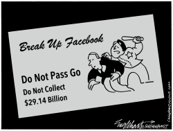 Facebook Monopoly by Bob Englehart