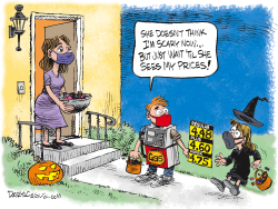 HALLOWEEN HIGH GAS PRICES by Daryl Cagle