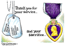 SERVICE AND SACRIFICE by Dave Granlund
