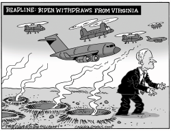 Biden Withdraws From Virginia by Bob Englehart