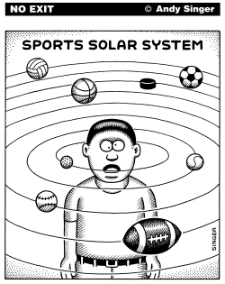 SPORTS SOLAR SYSTEM by Andy Singer