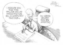 Biden Pays for Infrastructure Bill by Dick Wright