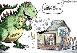 INFLATION ON THE POOR by Joe Heller