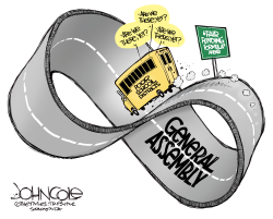 LOCAL PA - SCHOOL-FUNDING'S ENDLESS BUS RIDE by John Cole