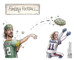 Aaron Rodgers by Adam Zyglis