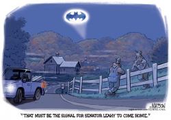 LONGTIME VERMONT BATMAN FAN SENATOR LEAHY by R.J. Matson