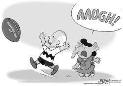 President Biden Winning as Charlie Brown by R.J. Matson