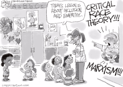 Critical Race Rioters by Pat Bagley