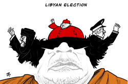 LIBYAN ELECTION  by Emad Hajjaj