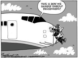 Unruly Airline Passengers by Bob Englehart