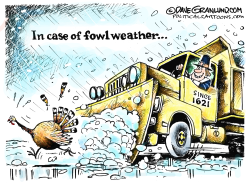 THANKSGIVING FOWL WEATHER by Dave Granlund