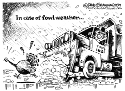 Thanksgiving fowl weather by Dave Granlund