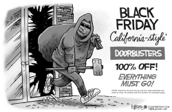 Black Friday California Style by Rick McKee