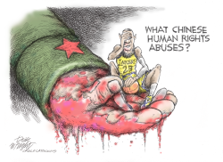 LEBRON BLIND TO CHINESE CRUELTY by Dick Wright