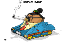 SUDAN COUP by Emad Hajjaj