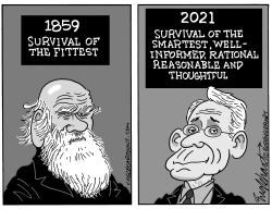 Survival Of The Smartest by Bob Englehart