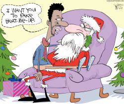 Smollett and Santa by Gary McCoy
