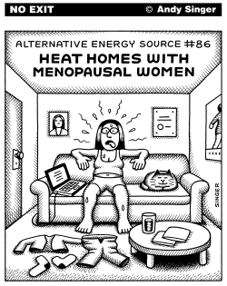 HEAT HOMES WITH MENOPAUSAL WOMEN by Andy Singer