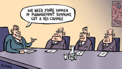 MORE WOMEN IN MANAGEMENT   by Chris Slane