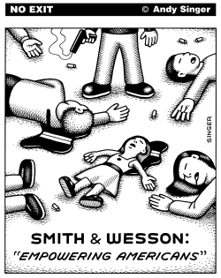SMITH AND WESSON ADVERTISEMENT by Andy Singer