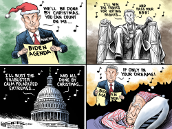 MANCHIN HOME FOR CHRISTMAS by Kevin Siers