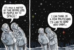 POLITICIANS IN SPACE by Jeff Koterba