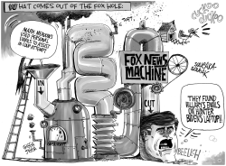What comes out of the Fox hole by Dave Whamond